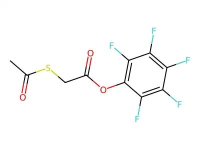 S-Acetylthioglycolic acid pentafluorophenyl ester structure