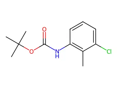 tert-butyl N-(3-chloro-2-methylphenyl)carbamate structure