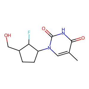 6'-F-CarbocyclicdT structure