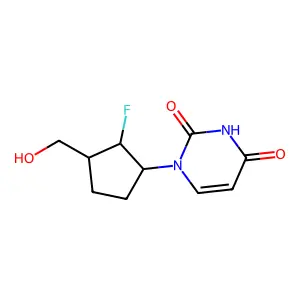 6'-a-F-carbocyclicddU structure