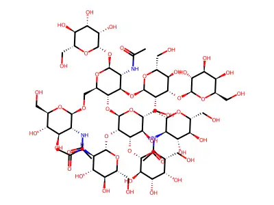Galp-glcpnac-manp-(glcpnac)-(galp-glpnac-manp)-manp-glcnac structure