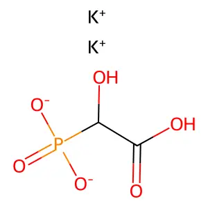 羟基膦酰乙酸二钾盐 structure