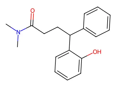 Benzenebutanamide, 2-hydroxy-N,N-dimethyl-gamma-phenyl- structure