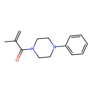 2-Methyl-1-(4-phenylpiperazin-1-yl)prop-2-en-1-one structure