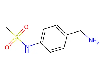 N-[4-(aminomethyl)phenyl]methanesulfonamide structure