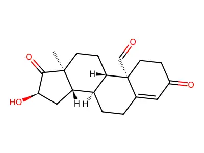 16-Hydroxy-19-oxo-4-androsten-3,17-dione structure