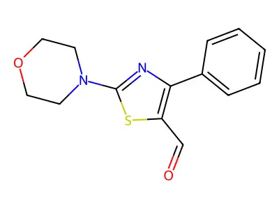 2-(Morpholin-4-yl)-4-phenyl-1,3-thiazole-5-carbaldehyde structure