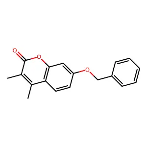 7-(benzyloxy)-3,4-dimethyl-2H-chromen-2-one structure