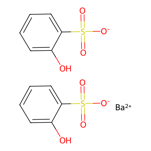 Barium bis(hydroxybenzenesulphonate) structure
