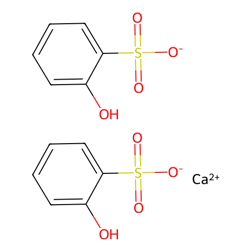 Calcium bis(hydroxybenzenesulphonate) structure