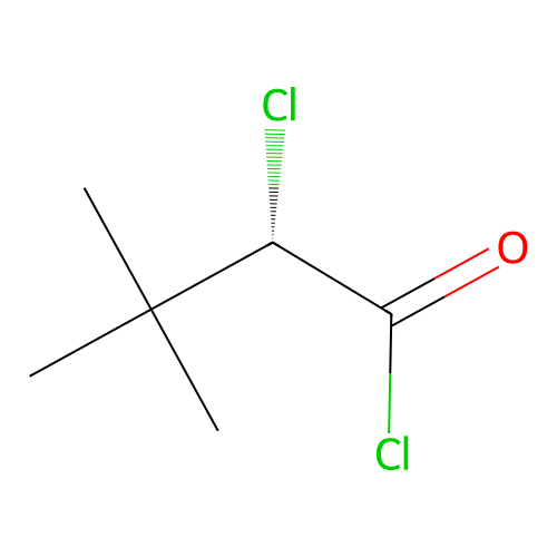 (2S)-2-chloro-3,3-dimethylbutanoyl chloride structure
