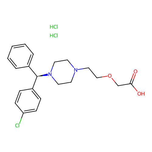 鹽酸左西替利嗪 structure