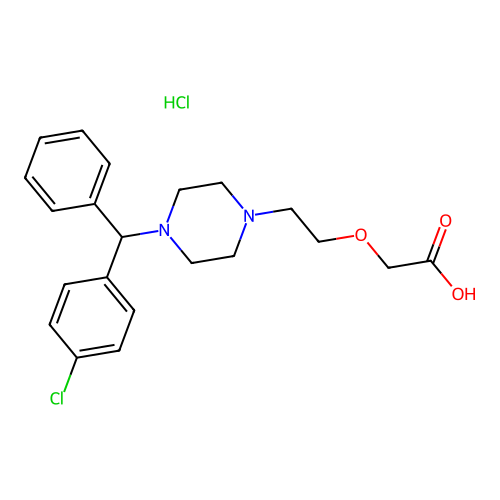 CETIRIZINE HYDROCHLORIDE structure
