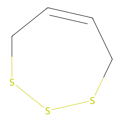 1,2,3-Trithia-5-cycloheptene structure
