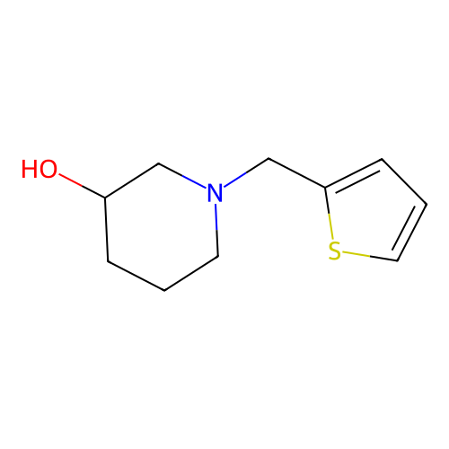 1-(Thiophen-2-ylmethyl)piperidin-3-ol structure