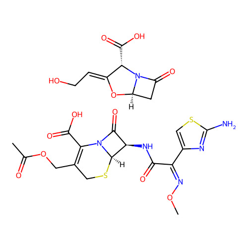Cefotaxime & Clavulanic acid structure
