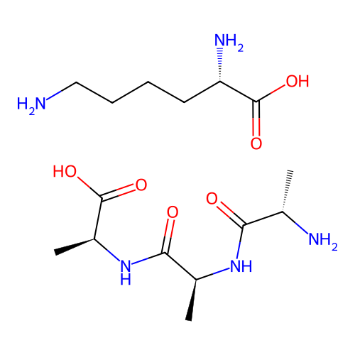 Poly(lysine(alanyl-alanyl-alanine)) structure
