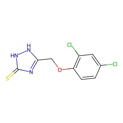 5-((2,4-Dichlorophenoxy)methyl)-4H-1,2,4-triazole-3-thiol structure