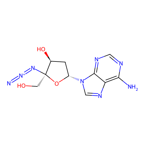 Adenosine, 4'-azido-2'-deoxy- structure