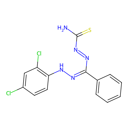 1-(2,4-Dichlorophenyl)-3-phenyl-5-formazancarbothioamide structure