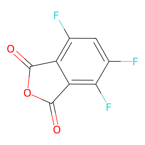 3,4,6-Trifluorophthalic anhydride structure