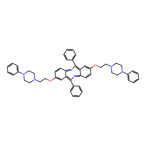 Dibenzo(b,f)(1,5)diazocine, 6,12-diphenyl-2,8-bis(2-(4-phenyl-1-piperazinyl)ethoxy)- structure