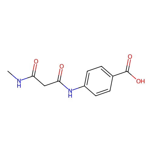 4-{[3-(Methylamino)-3-oxopropanoyl]amino}benzoic acid structure