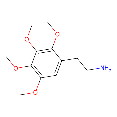 2,3,4,5-四甲氧基苯乙胺 structure