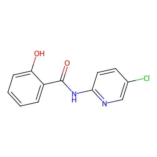 N-(5-chloropyridin-2-yl)-2-hydroxybenzamide structure