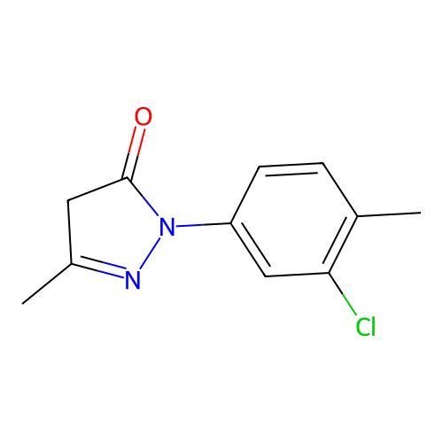 2-(3-Chloro-4-methylphenyl)-5-methyl-2,4-dihydro-3H-pyrazol-3-one structure