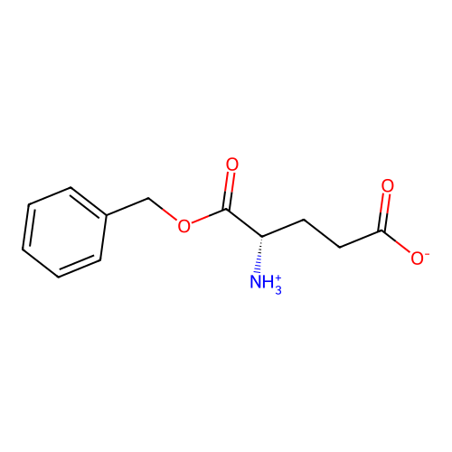 (4S)-4-azaniumyl-5-oxo-5-phenylmethoxypentanoate structure
