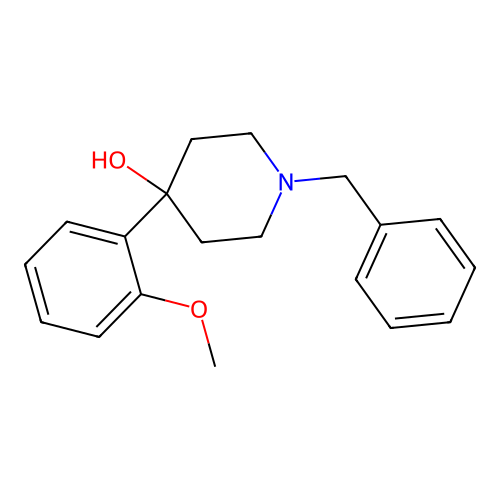 1-Benzyl-4-(2-methoxyphenyl)piperidin-4-ol structure