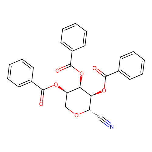 [(3R,4R,5S,6S)-4,5-dibenzoyloxy-6-cyanooxan-3-yl] benzoate structure