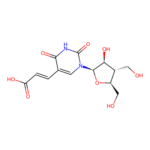 3'-OHCH2-Ara-5-Carboxyvinyl-U structure