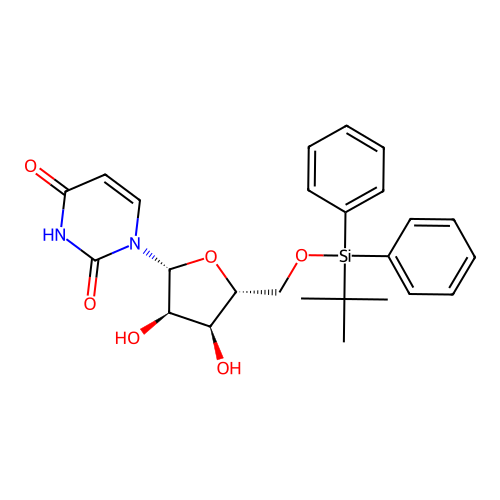 TBDPS(-5)Ribf(b)-uracil-1-yl structure