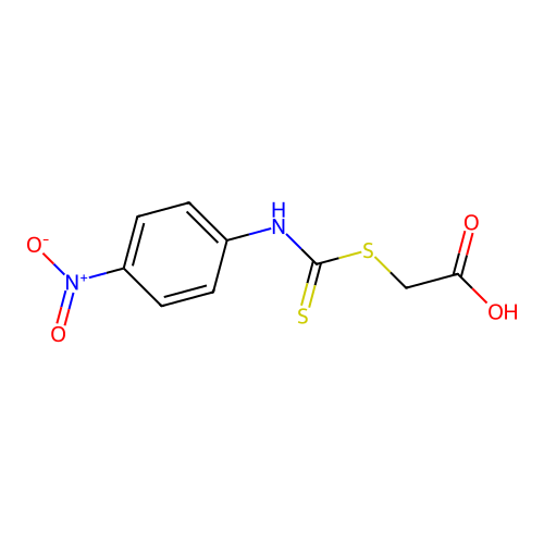 Carbanilic acid, dithio-p-nitro-, glycolate structure