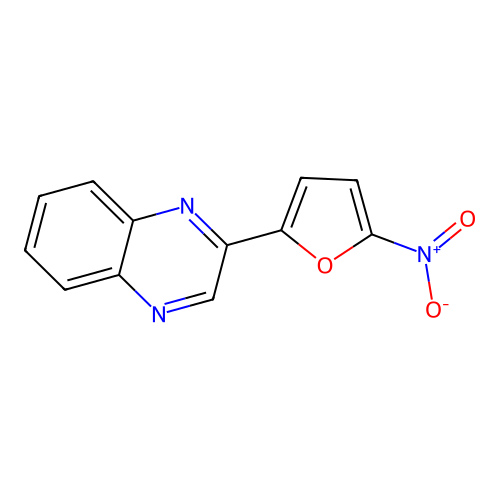 (5-Nitrofur-2-yl)quinoxaline structure