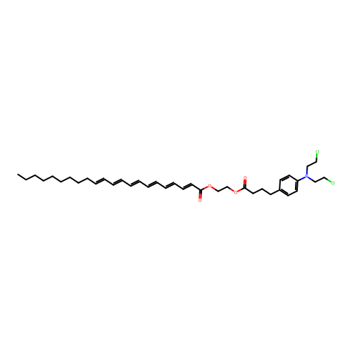Chlorambucil-docosahexaenoic acid conjugate structure