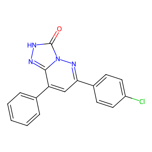 1,2,4-Triazolo(4,3-b)pyridazin-3(2H)-one, 6-(4-chlorophenyl)-8-phenyl- structure