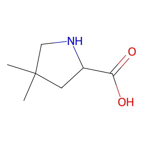 4,4-Dimethylpyrrolidine-2-carboxylic acid structure