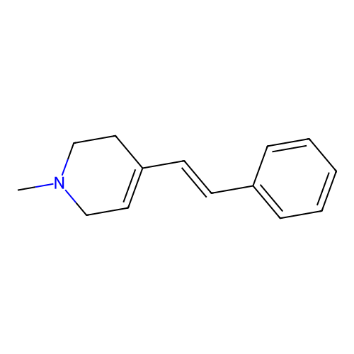 1-Methyl-1,2,3,6-tetrahydrostilbazole structure