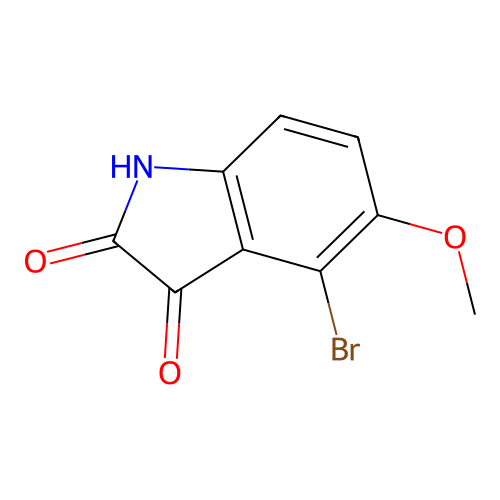 4-Bromo-5-methoxyisatin structure
