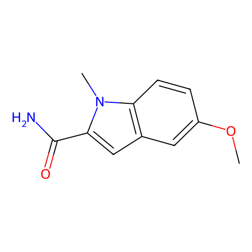 5-Methoxy-1-methylindole-2-carboxamide structure