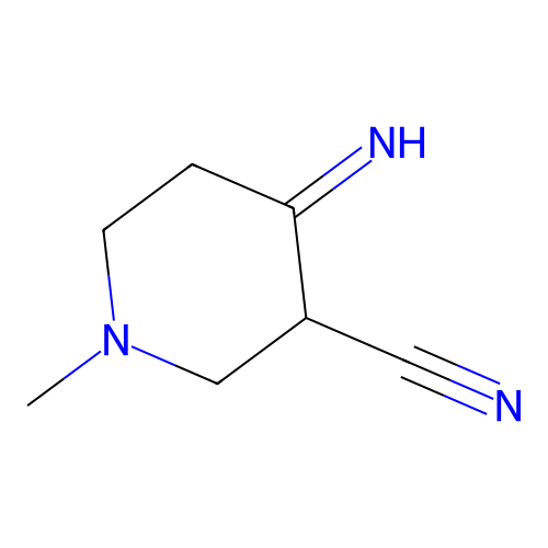 4-Imino-1-methylpiperidine-3-carbonitrile structure