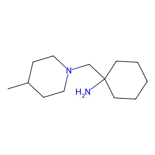 1-(4-Methyl-piperidin-1-ylmethyl)-cyclohexylamine structure