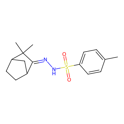 n'-(3,3-dimethylbicyclo[2.2.1]hept-2-ylidene)-4-methylbenzenesulfonohydrazide structure