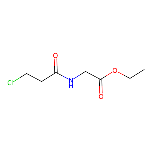 Ethyl 2-(3-chloropropanoylamino)acetate structure