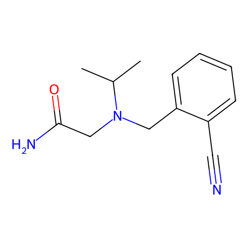 2-((2-Cyanobenzyl)(isopropyl)amino)acetamide structure