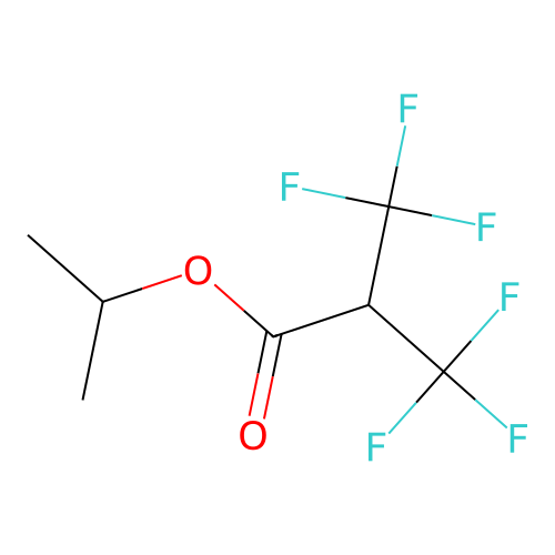 Propan-2-yl 3,3,3-trifluoro-2-(trifluoromethyl)propanoate structure