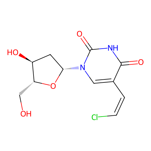 Chloro brivudine, (Z)- structure